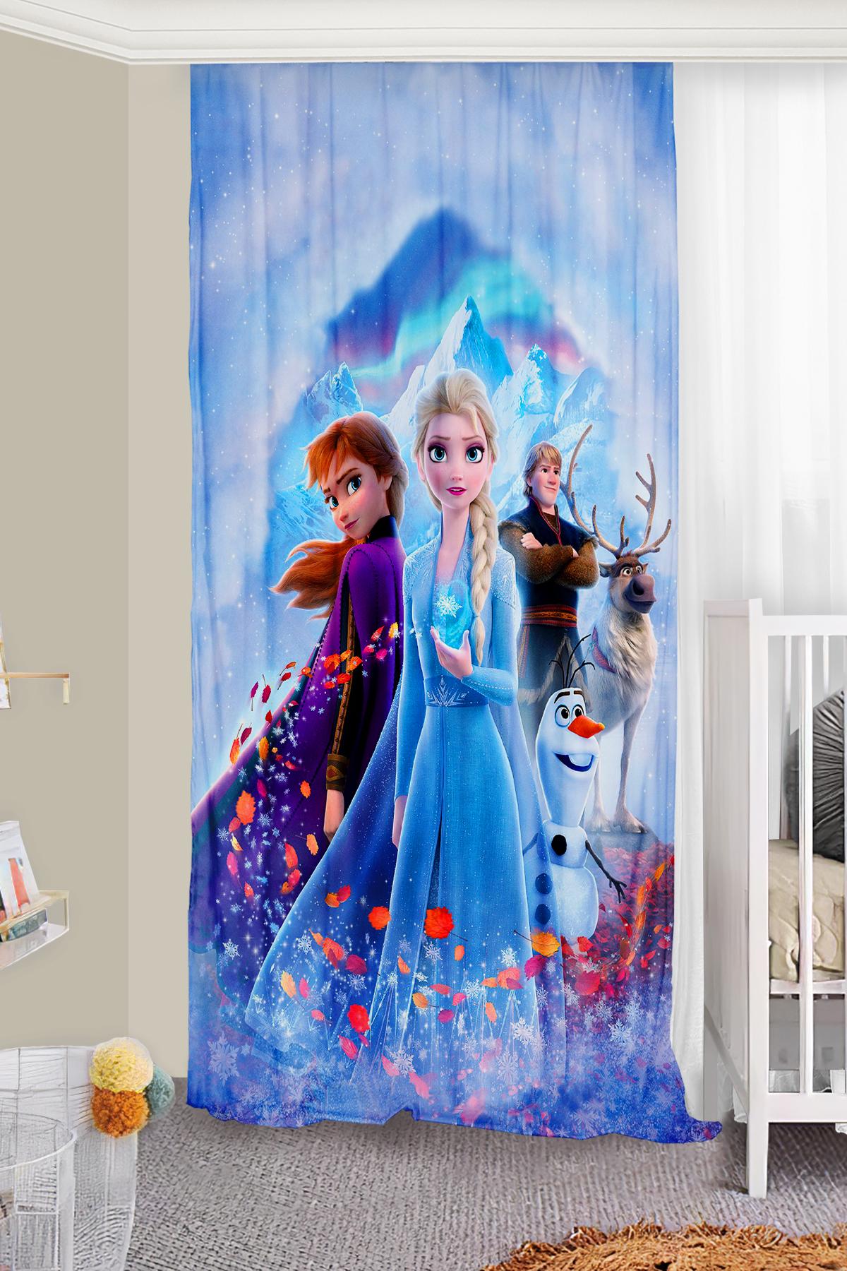 Frozen%20Çift%20Kanatlı%20Çocuk%20Odası%20Fon%20Perde