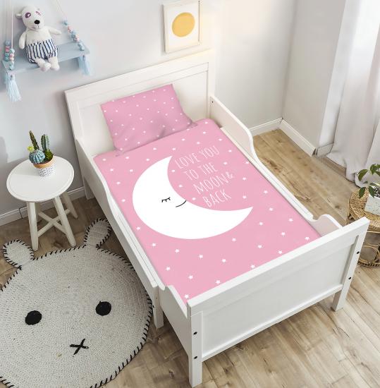 Bebişim Sevimli Ay Çocuk Odası Yatak Örtüsü